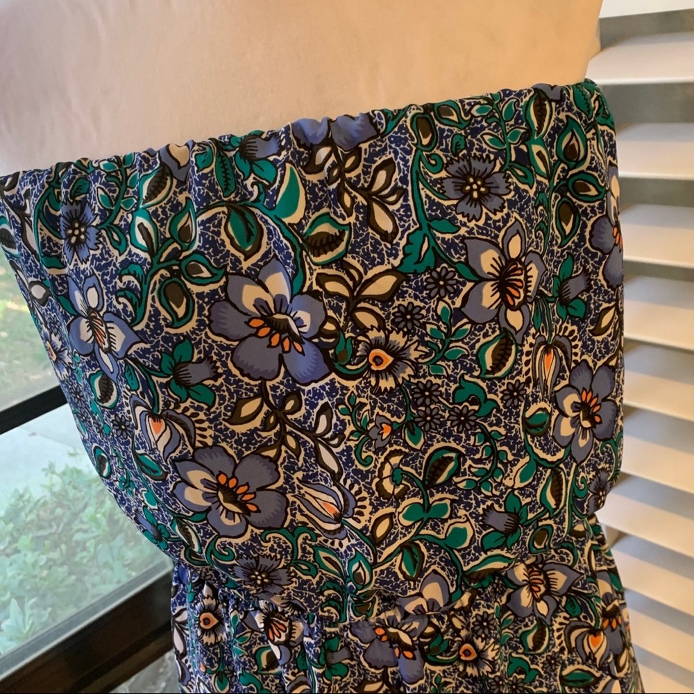 Floral Strapless Dress